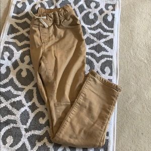 Boys Gap Stretch Slim Tan Drawstring Jeans